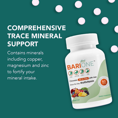 Twelve-month supply Bundle, Once Daily Bariatric Multivitamin + Iron, BARIONE